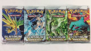 Pokemon Platinum Arceus Booster Packs (all 4 Artworks) Authentic