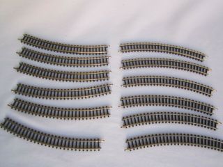 Z Scale Marklin 8521 12 Sections Of Gently Curved Track