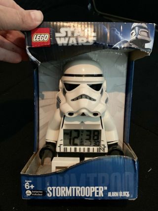 Lego Star Wars Desk Bedside Table Stormtrooper Digital Lcd Alarm Clock