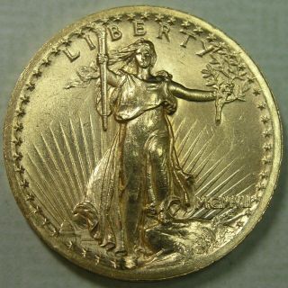 $20 1907 High Relief St Gaudens Double Eagle Gold Pcgs Unc Details Avenuecoin