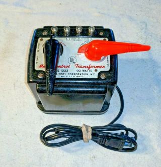 Lionel 1033 Multi - Control 90 Watt Train Transformer W/whistle & Cord
