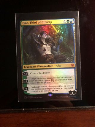 Oko Thief Of Crowns Foil Mythic Rare Mtg Card With