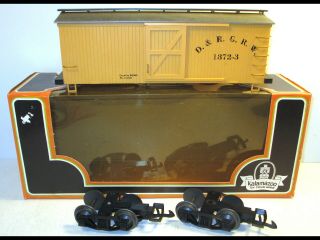 Vintage G - Scale Kalamazoo Toy Train Boxcar D.  &r.  G.  R.  W.  1872 - 3 W/box