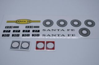 Custom Lego 10020 Santa Fe Chief Replacement Sticker & Portholes Cut Vinyl