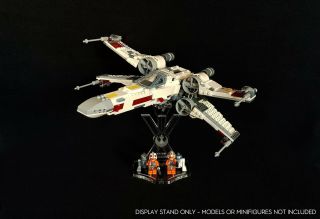 Display Stand Angled,  Slots For Lego 75218 X - Wing Starfighter (a1041)