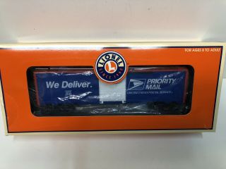 Lionel 6 - 26766 Priority Mail Operating Box Car United States Postal Service Usps
