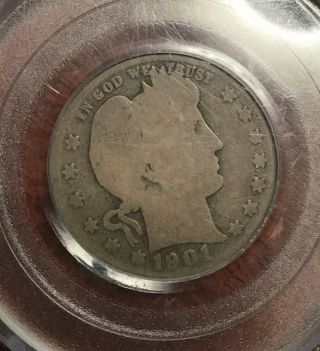 Pcgs Ag3 1901 S Barber Quarter Perfect And Great Color