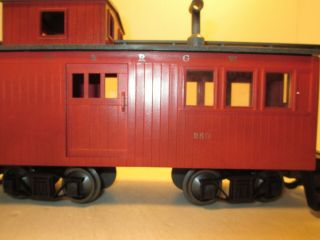 Vintage G - Scale Kalamazoo Toy Train Red Work Caboose D.  &R.  G.  W.  250 w/Box 3
