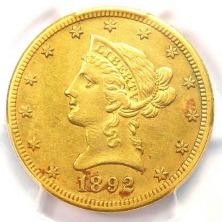 1892 - Cc Liberty Gold Eagle $10 Carson City Coin - Certified Pcgs Xf Details
