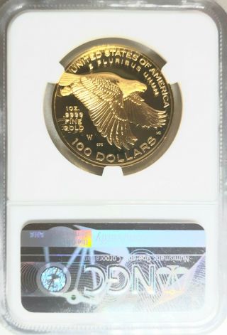2017 225th Anniv High Relief U.  S.  Liberty 1 oz Gold $100 NGC PF - 70 Ultra Cameo 3