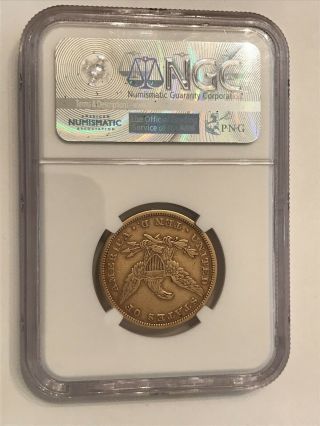 1849 - C $5 Gold Half Eagle Xf Details