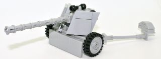 World War 2 German 7.  5cm Pak 40 Anti - Tank Gun Ww2 Made With Real Lego® Bricks