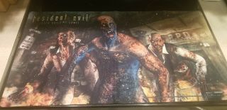 Resident Evil Deck Building Game - Mat / Playmat.  Hard To Find.  Awesome Detail