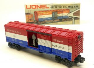 Lionel Trains 6 - 9301 Operating U.  S.  Mail Boxcar W/box,  O Gauge