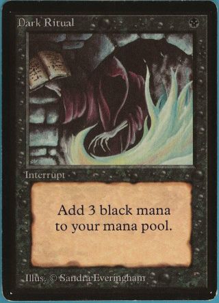 Dark Ritual Beta Pld Black Common Magic The Gathering Card (id 97582) Abugames
