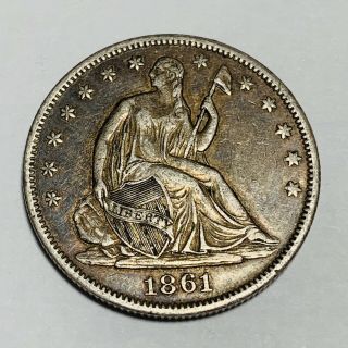 Estate Purchased Confederate States 1861 - O Seated Liberty Half Dollar Choice Xf