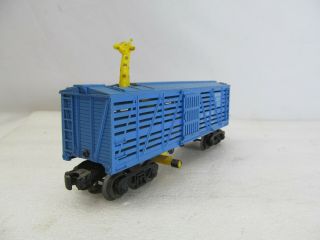 Lionel Trains Postwar 3376 Bronx Zoo Car Blue With White Lettering C6 Very Good