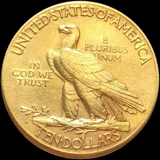1911 - D Indian Head $10 Eagle Gold NEARLY UNCIRCULATED Lustery Pretty Example au 2