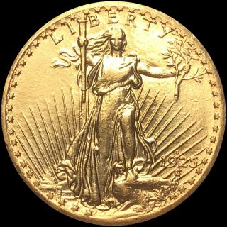 1925 - S Gold St.  G Double Eagle Looks Uncirculated Scarce $20 San Francisco