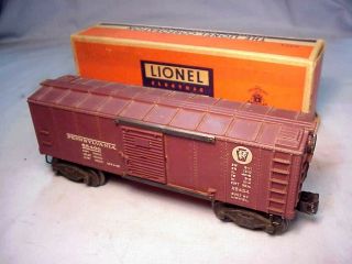 Lionel X6454 Postwar Pennsylvania Rr 9 1/2 Inch Box Car - Brown - Ex/orig.  Box