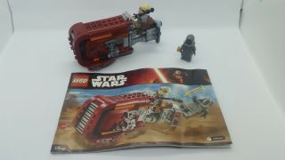 100 Complete And Retired Lego Star Wars (75099) Rey 