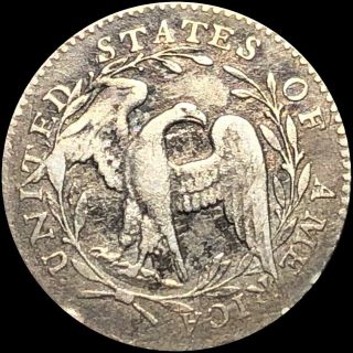 1795 Flowing Hair Half Dime LIGHTLY CIRCULATED Philadelphia au 5c Silver no res 3