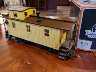 Kalamazoo G Scale Model Train Union Pacific Yellow Caboose 1876 - 4 3