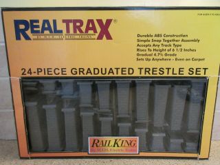 Mth Realtrax Railking 24 Piece Elevated Trestle System 40 - 1033
