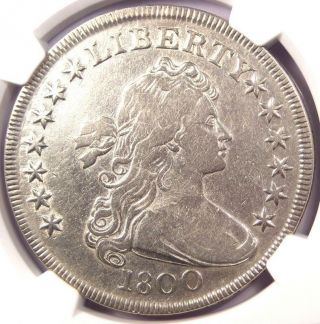 1800 Draped Bust Silver Dollar $1 Coin - Certified Ngc Vf Details - Near Xf