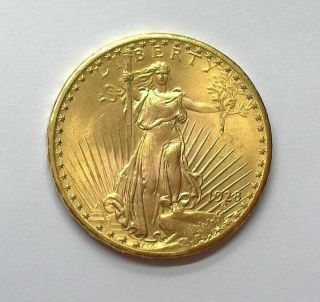 1928 Saint Gaudens $20 Gold Double Eagle Gem,  Uncirculated
