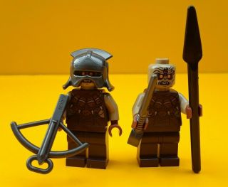 Lego ® - Lord Of The Rings Hobbit Mordor Orc With Helm Minifigure 79007 X2