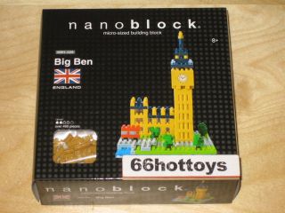 Nanoblock Micro - Sized Building Block Set Big Ben Nbh 029