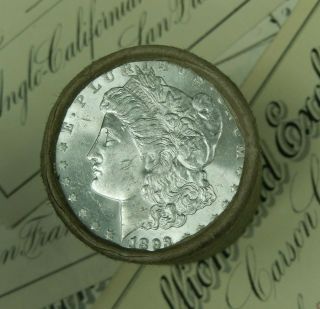 $20 Bu Morgan Roll Unc Silver Dollar 1893 & Cc Morgan Dollar Ends Pre 21 51