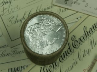 $20 BU Morgan Roll UNC Silver Dollar 1893 & CC Morgan Dollar Ends Pre 21 51 3