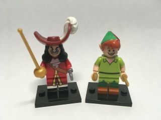 Lego Captain Hook And Peter Pan Disney Minifigures