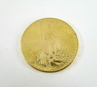 U.  S.  1924 Saint Gaudens Gold Double Eagle $20 Dollar Coin Gem Brilliant Unc