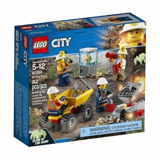 60184 Mining Team Lego Set Legos City Town Gold Minifigs Miners