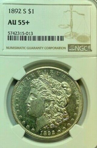 1892 S $1 Silver Morgan Dollar Ngc Au55,  Retail: $10000