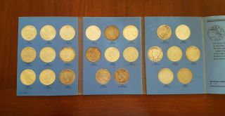 1921 - 1935 Peace Silver Dollar Complete Set 24 Coins Whitman Coin Album