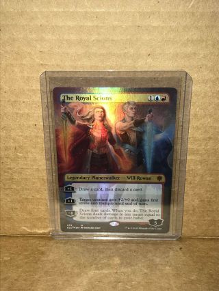 Magic: Mtg Throne Of Eldraine Foil The Royal Scions Extended Art Unplayed