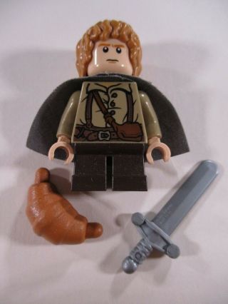 Lego Lord Of The Rings Minifigure Samwise Gamgee W Food & Sword