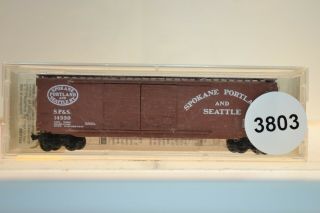 N Scale Micro - Trains Car,  Spokane Portland And Seattle Sp And S Box Sps