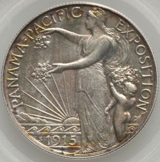 Panama - Pacific Expo Commemorative Silver Half Dollar 1915 - S 50¢ Ms63 Pcgs Ogh