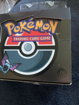 Pokemon 1st Edition Empty Team Rocket 1st Edition Booster Box No Cards Display
