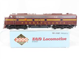 Ho Scale Proto - 2000 Series 21007 Prr Pennsylvania E8/9 Diesel 5713 W/ Lights