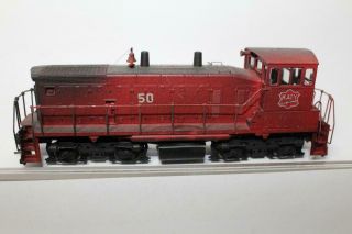 Athearn Ho Scale Katy (m.  K.  T) Sw1500 50 (custom Painted/ Decal/weathered) As - Is