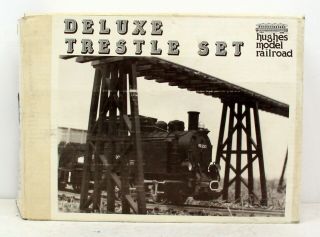 Mm Hughes Model Railroad 8600 30 Piece Deluxe Graduated Trestle Set Ln Ob