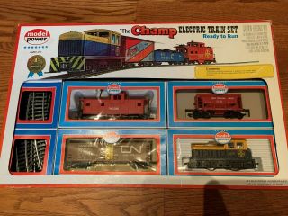 Model Power The Champ Electric Train Set Ho Scale No.  1025