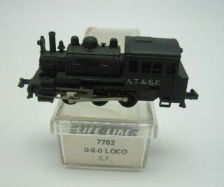 Life - Like N Scale Atsf 0 - 6 - 0 Steam Engine Switcher Locomotive 7782 Santa Fe