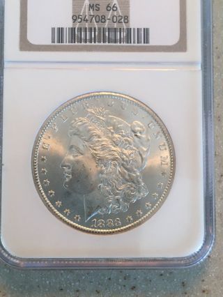 Morgan Silver Dollar 1883 Cc Ms66 Gem.  Above Average 66 Coin.  Striking Coin.